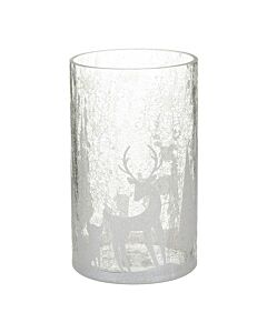 Yankee Candle Arctic Forest Jar Holder Crackle Glass